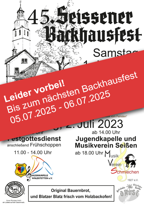 Backhausfest Plakat